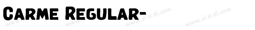 Carme Regular字体转换 Carme Regular字体转换